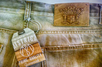 cartellino denim lavato