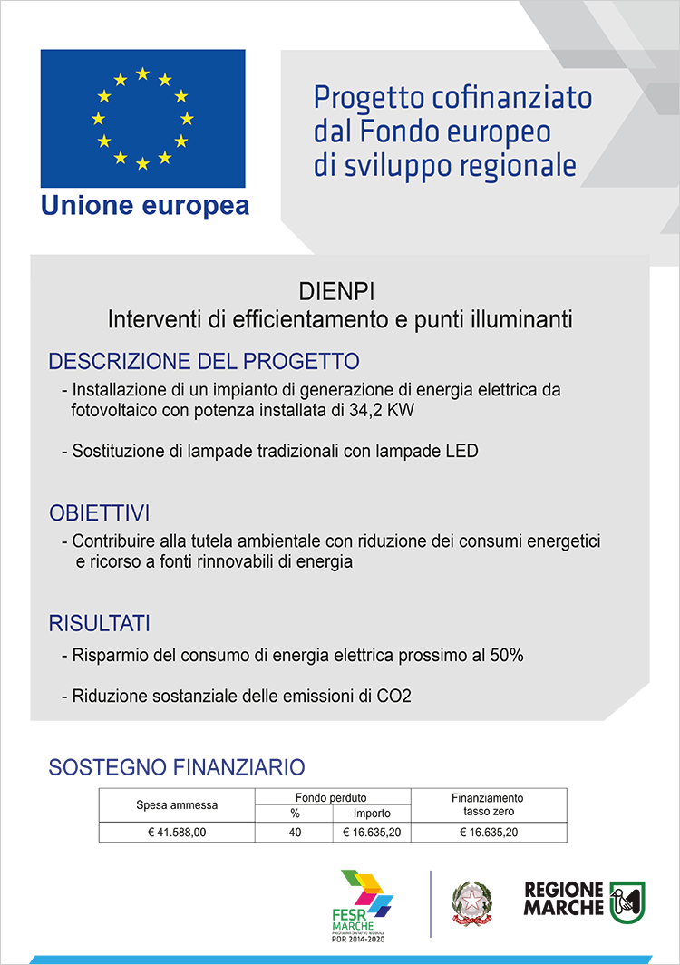 Progetto efficientamento 2022 Dienpi